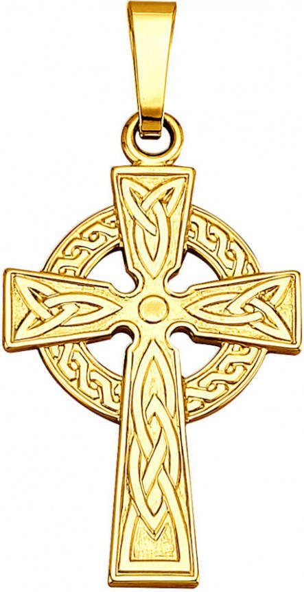 Diemer Gold Hanger Kruis van 14 kt. goud Geelgoudkleur