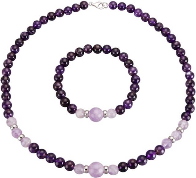 Diemer Highlights 2 delige sieradenset Paars