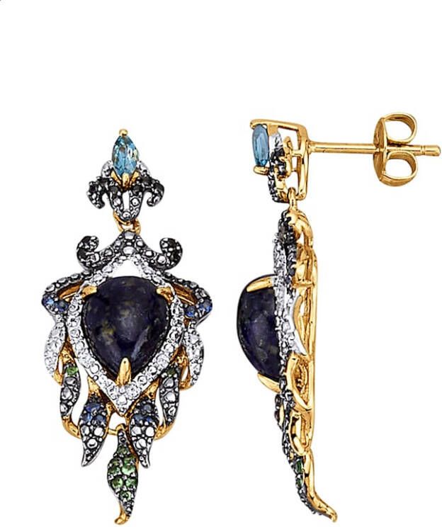 Diemer Farbstein Oorbellen met gekleurde stenen Multicolor