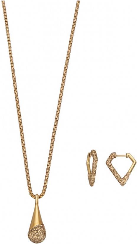 Jacques Lemans 2 delige sieradenset SPORT Geelgoudkleur