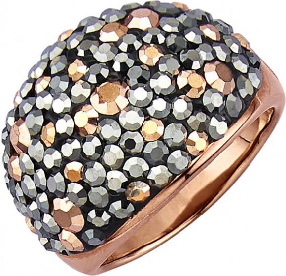 Jacques Lemans Damesring met kristallen Roze