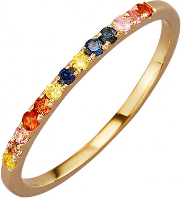 WENZ Damesring met saffieren Multicolor