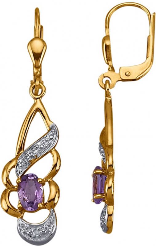 KLiNGEL Oorbellen Paars