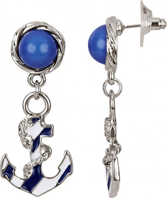 KLiNGEL Oorstekers in zilverkleur Multicolor